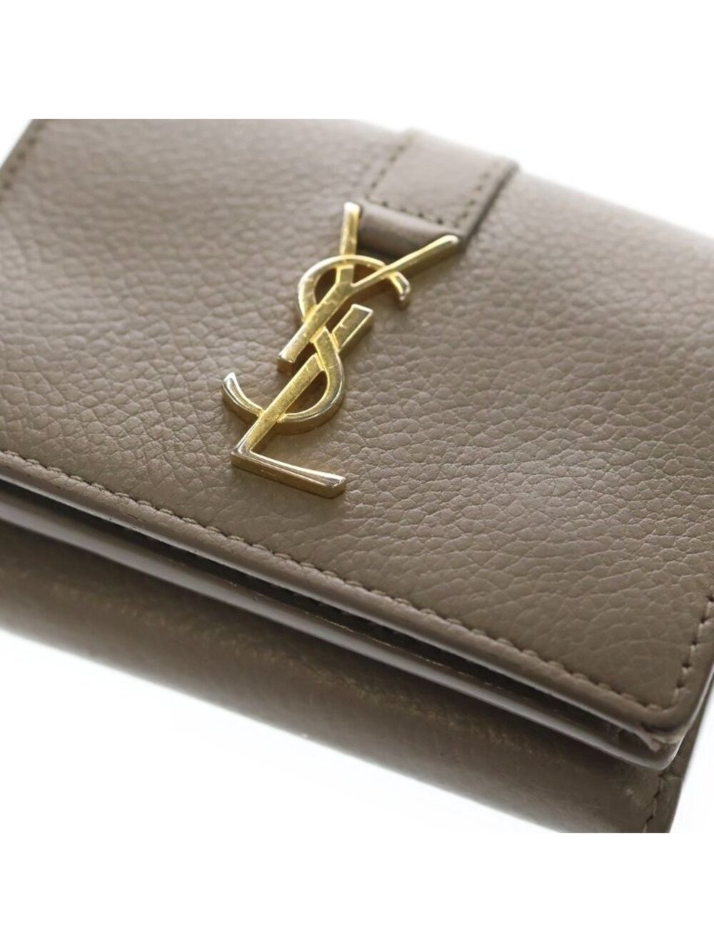 Saint Laurent Paris Wallet Origami Cassandra Tiny Beige - Picture 6 of 6